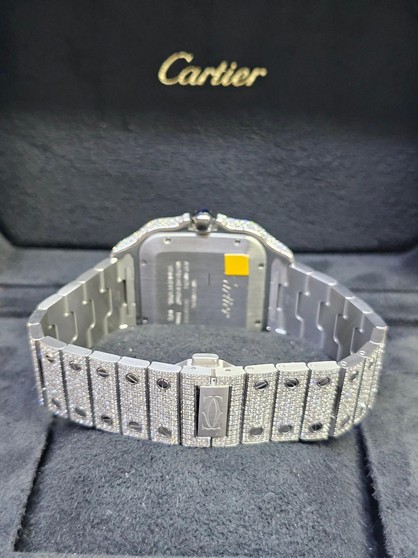 Cartier Santos De Cartier Iced with Natural Diamonds