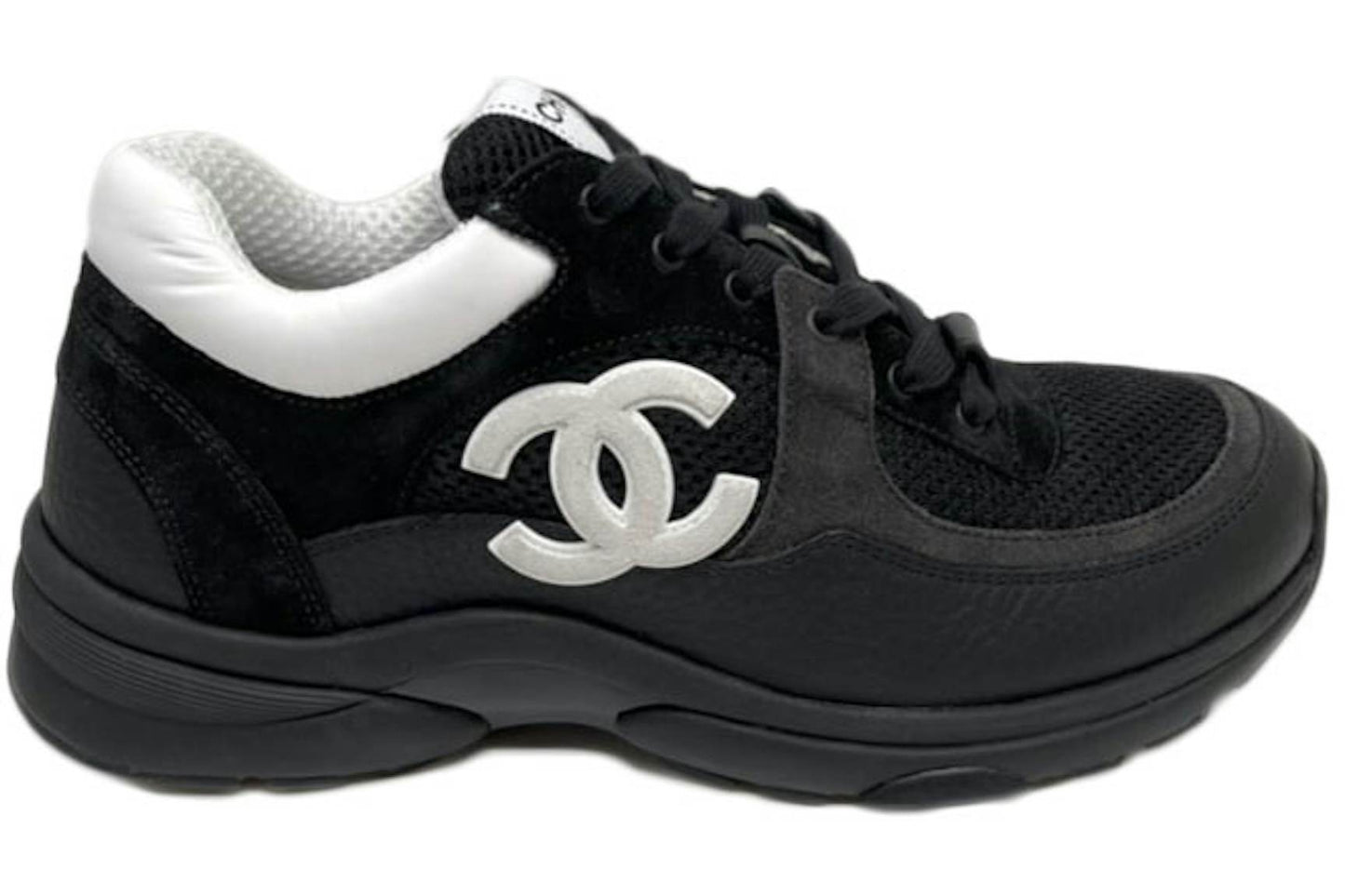 Chanel Low Top Trainer Black White