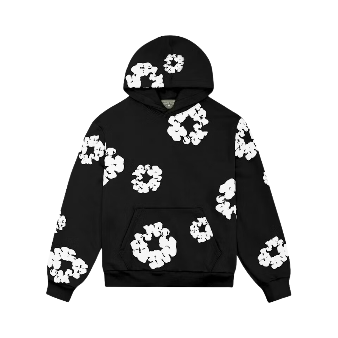 Denim Tears – Hoodie “The Cotton Wreath” in Black