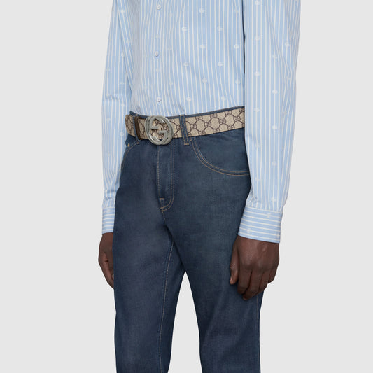GG belt with Interlocking G buckle