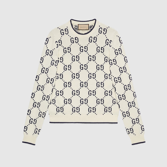 Gucci GG cotton knit sweatshirt