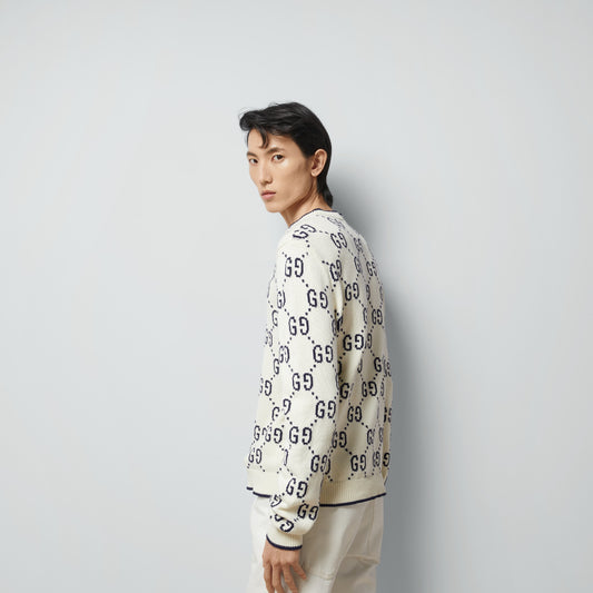 Gucci GG cotton knit sweatshirt