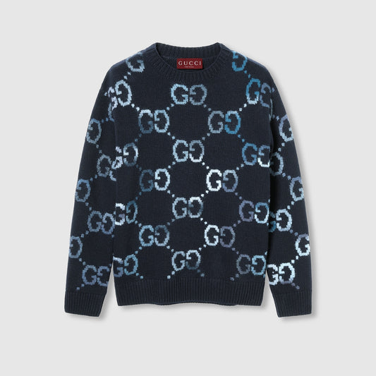 Gucci Wool jumper with GG intarsia