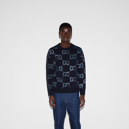 Gucci Wool jumper with GG intarsia