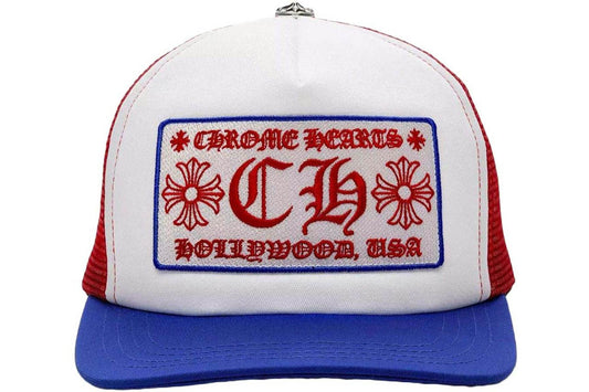 Chrome Hearts Trucker Hat Blue/Red/White