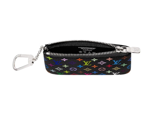 Louis Vuitton x Takashi Murakami Key Pouch Black Multicolored
