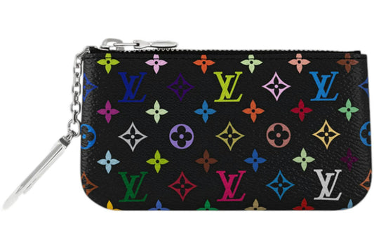 Louis Vuitton x Takashi Murakami Key Pouch Black Multicolored