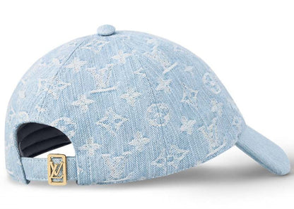 Louis Vuitton Monogram Denim Cap Sky Blue Denim