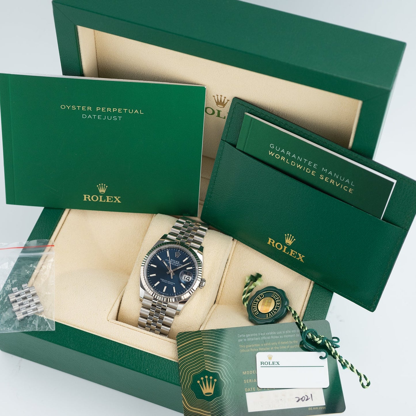 Rolex  Datejust 36mm Blue Dial 2024 Oyster - 126200