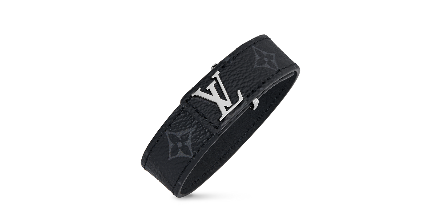 Louis Vuitton LV Slim Bracelet Monogram Eclipse Black