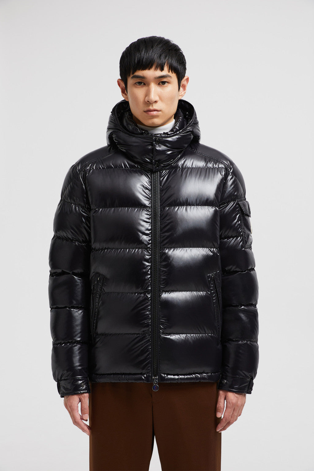 Moncler Maya short hooded down jacket