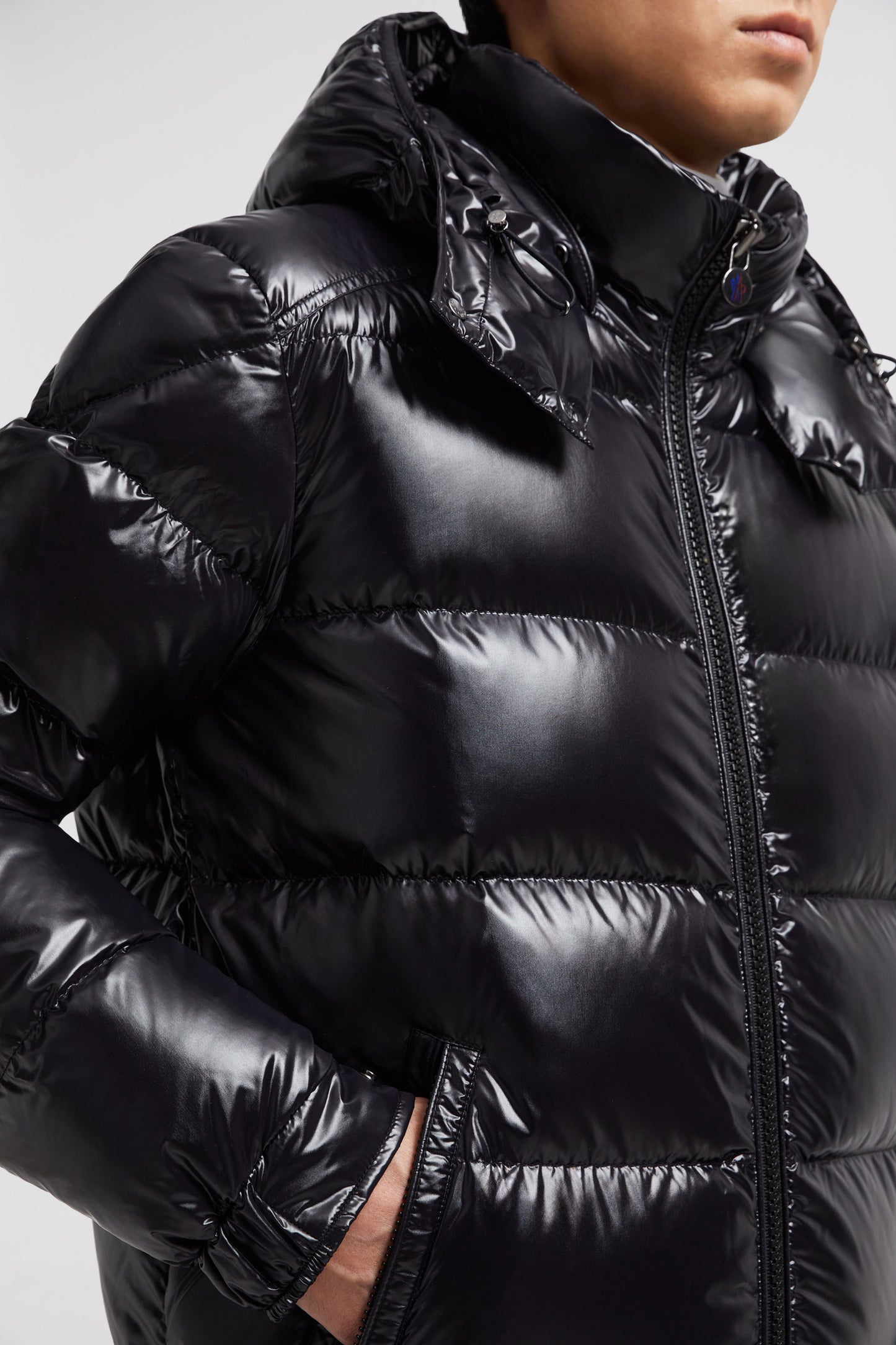 Moncler Maya short hooded down jacket