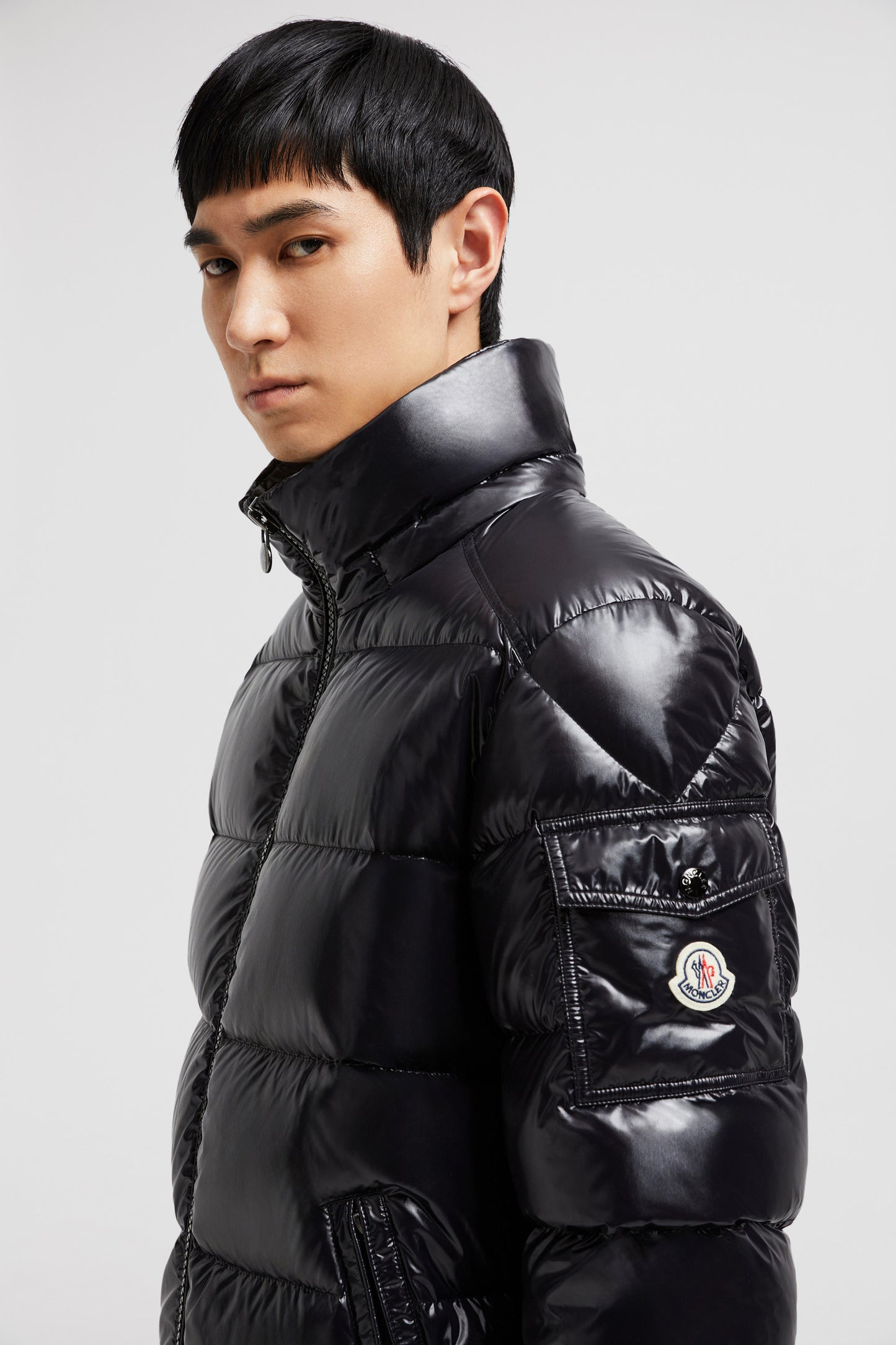 Moncler Maya short hooded down jacket