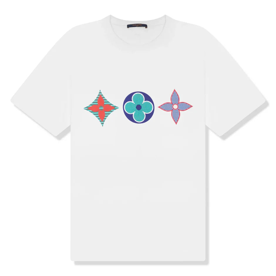 Louis Vuitton Monogram Printed Multi White T Shirt