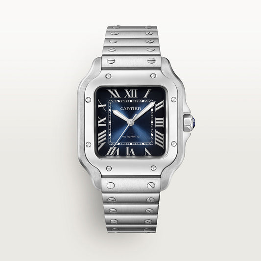 Cartier Santos Blue 40mm Blue Dial  - WSSA0030